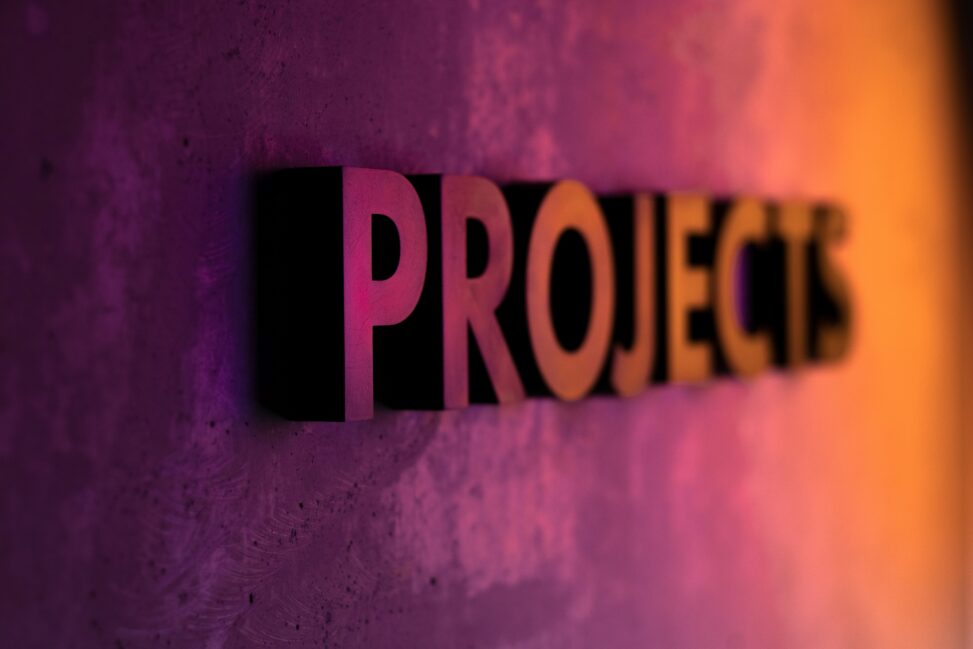A project concept image representing data analysis and research work